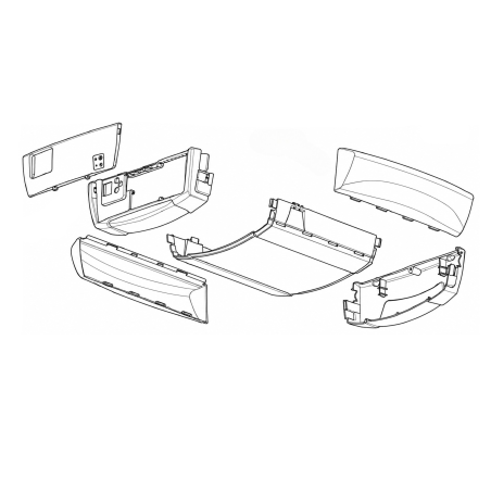 Capot complet blanc Marantec pour motorisation Comfort 360, 370 et 380
