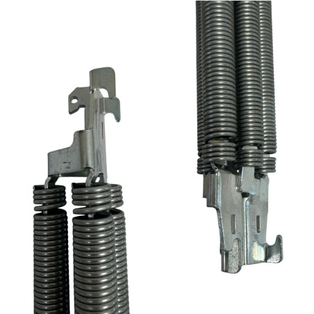 Grappe de ressorts de traction N°021 Tubauto 1195021 pour porte de garage basculante Europro, débordante avec et sans rail.