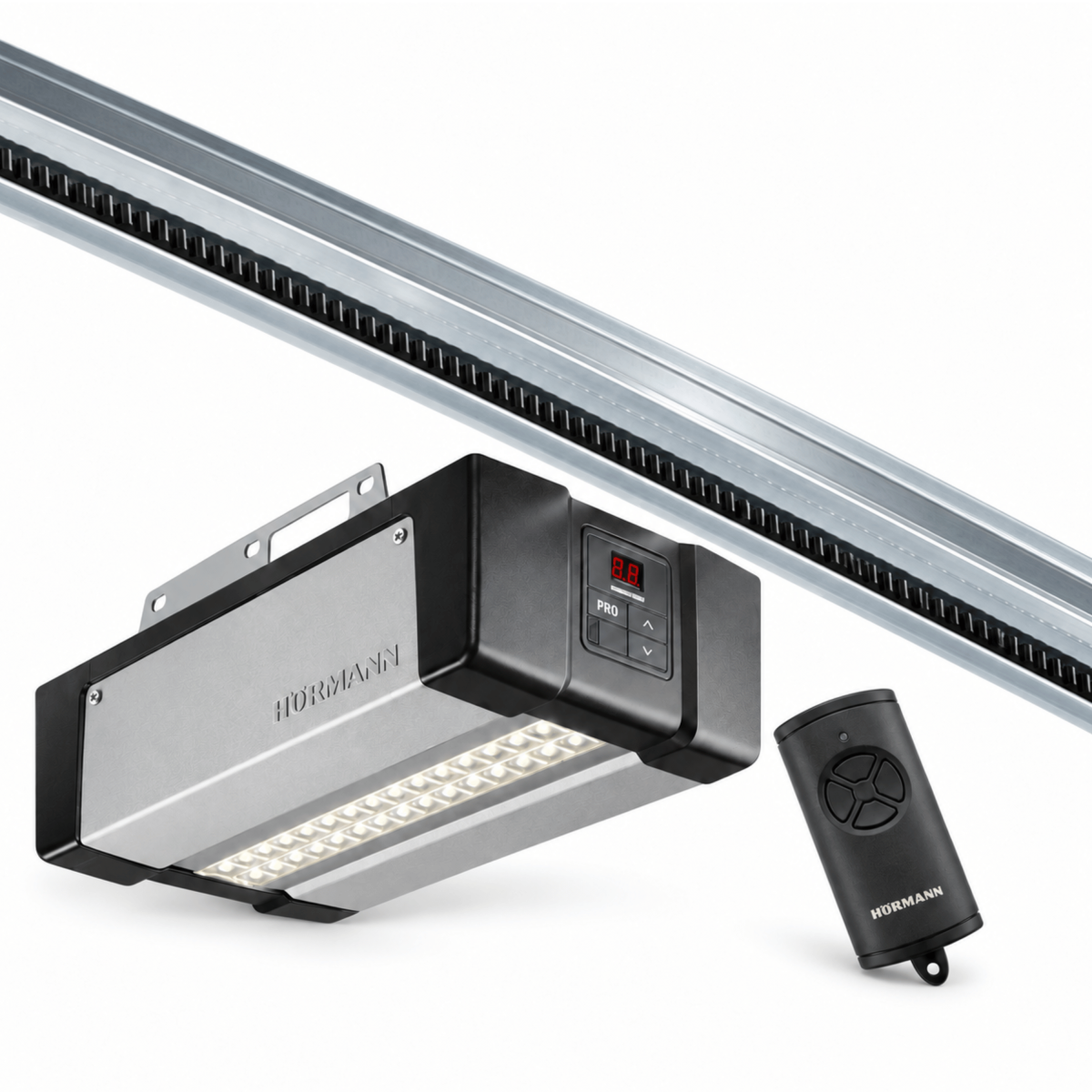 Pack motorisation complète SupraMatic P série 4 Hörmann avec rail FS10 pour porte de garage