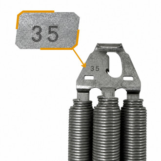 Ressorts n°32 pour portes de garage sectionnelles Maeva RT et Isobloc Novoferm 10700301