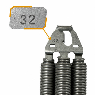 Ressorts n°32 pour portes de garage sectionnelles Maeva RT et Isobloc Novoferm 10700301