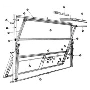Kit Tringlerie de porte DL avec portillon Novoferm