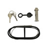 Déverrouillage secours serrure 13 mm à clé Marantec câble Bowden 0,7 m à 2,5 m pour porte sectionnelle