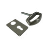 Poignée et serrure Inox Novoferm porte sectionnelle Iso 45