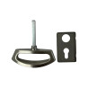 Poignée et serrure Inox Novoferm porte sectionnelle Iso 45