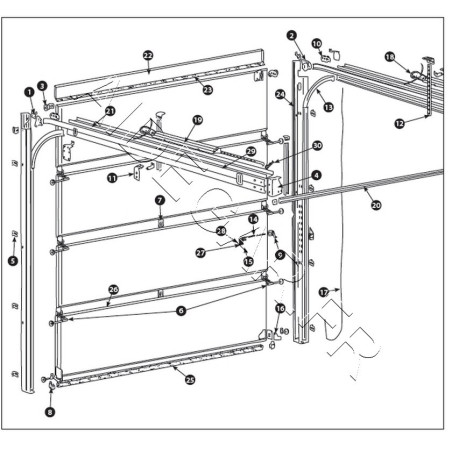 Supports galets hauts Iso 20 Novoferm NFF42337 Supports galets hauts Iso 20 Novoferm NFF42337