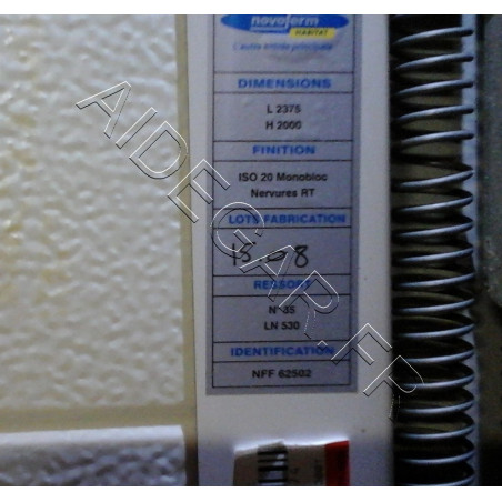 RESSORTS FPS 2065 RESSORTS FPS 2065