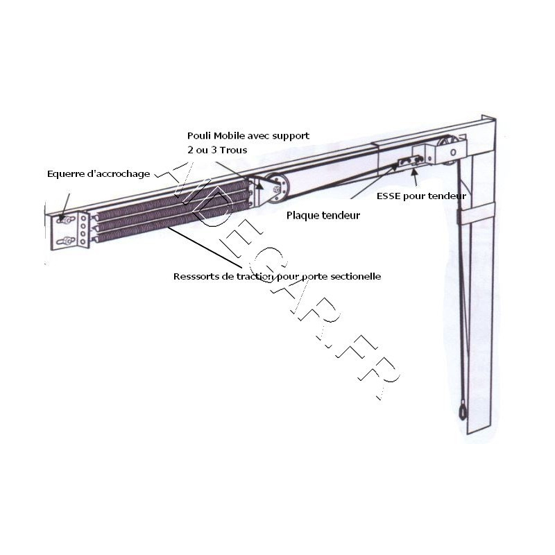 Equerre d'Accrochage pour Porte de Garage