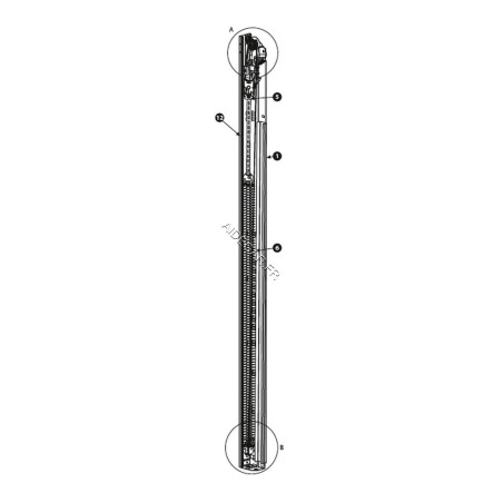 ENSEMBLE POULIE CABLE pour hauteur de porte de 2125 mm ENSEMBLE POULIE CABLE pour hauteur de porte de 2125 mm