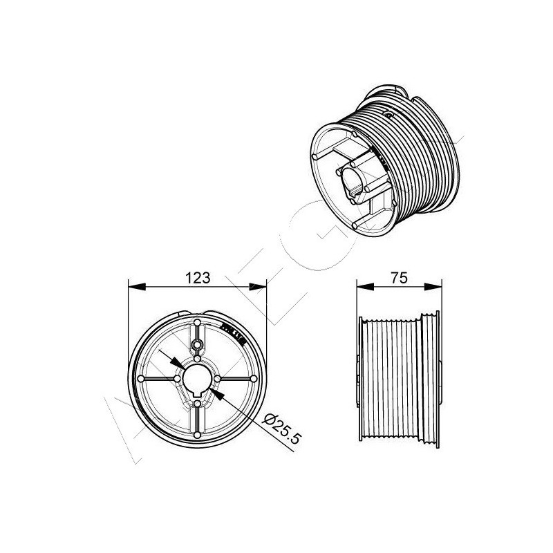 Paire de tambours pour porte classique