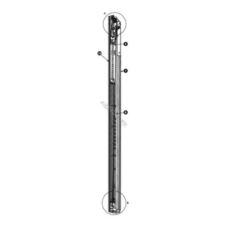 ENSEMBLE POULIE CABLE pour hauteur de porte de 2250 mm ENSEMBLE POULIE CABLE pour hauteur de porte de 2250 mm