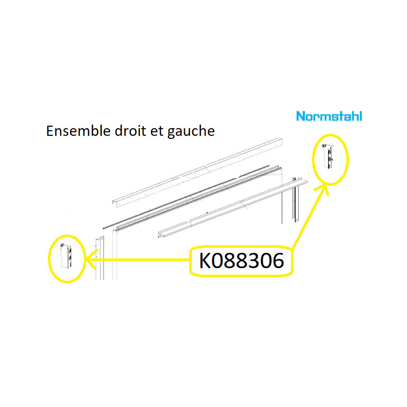 KIT SUPPORTS ROULETTES HAUTES K088306