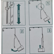 Kit barrage cellule de sécurité speciale porte sectionnelle motorisée NFF14882