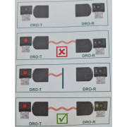 Kit barrage cellule de sécurité speciale porte sectionnelle motorisée NFF14882