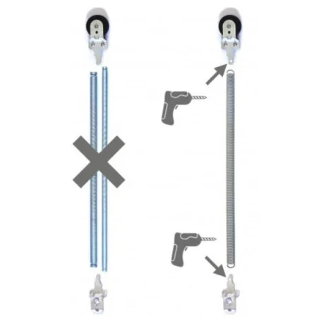 Ressorts compatibles Portes garage sectionnelles Hormann 752