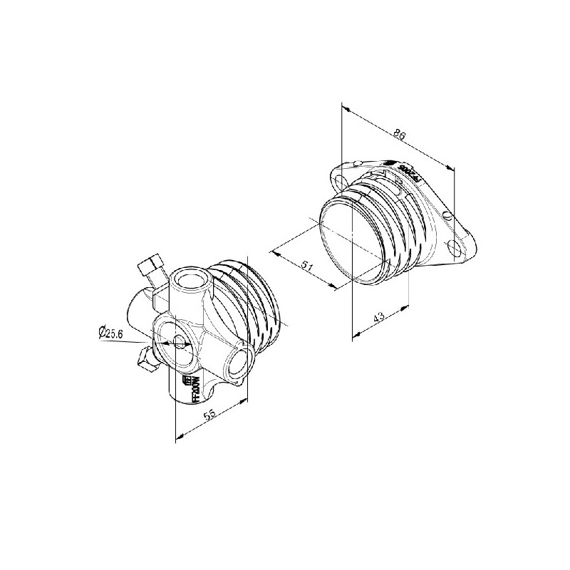Ressort torsion diamètre intérieur 51 mm
