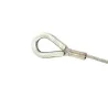 Câble acier 4 mm avec cosse coeur et manchon serti Câble acier 4 mm avec cosse coeur et manchon serti