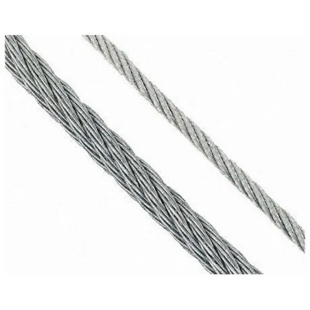Câble acier 4 mm avec cosse coeur et manchon serti Câble acier 4 mm avec cosse coeur et manchon serti