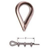 Cosse coeur pour cable acier diam 6mm Cosse coeur pour cable acier diam 6mm