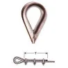 Cosse coeur pour cable acier diam 6mm Cosse coeur pour cable acier diam 6mm