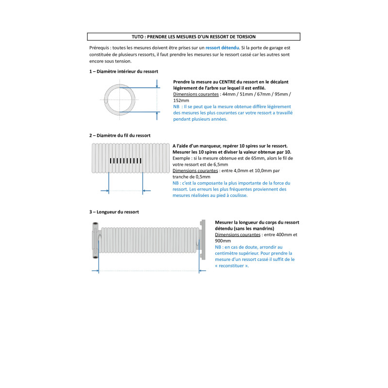 Ressort torsion diamètre intérieur 51 mm