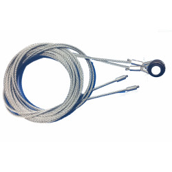 Cable double pour porte sectionnelle