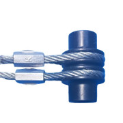 Cable double pour porte sectionnelle