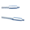 Cable double pour porte sectionnelle