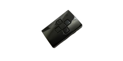 Emetteur MINI 433 MHz Rolling code 30x52x12 mm 4-canaux en PVC noir N000880