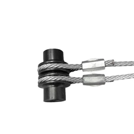 Câble Double Hormann Ferrure Z longueur 2490mm pour porte de hauteur 2000mm Câble Double Hormann Ferrure Z longueur 2490mm pour porte de hauteur 2000mm