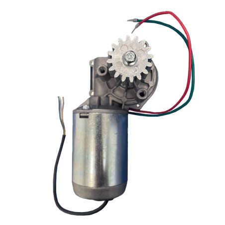 Moteur électrique 24V avec pignon en aluminium Normstahl T14118 Moteur électrique 24V avec pignon en aluminium Normstahl T14118