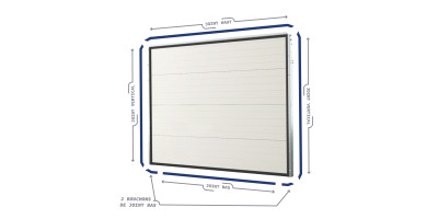 Kit joints bas, haut et verticaux de porte de garage sectionnelle Maeva Novoferm