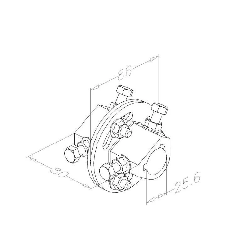 Accouplement réglable 25.4 mm Accouplement réglable 25.4 mm