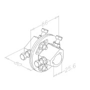 Accouplement réglable 25.4 mm