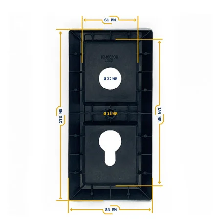 Serrure DL06 pour porte de garage basculante Novoferm 80480100 Serrure DL06 pour porte de garage basculante Novoferm 80480100
