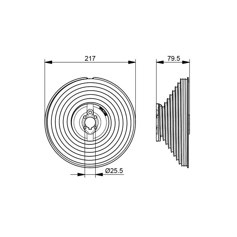 Paire de tambours pour système vertical