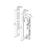 Dimensions serrure en aluminium pour portillon de porte de garage 1034LOCK