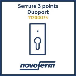 serrure 3 points battante garage duoport Novoferm 11200073