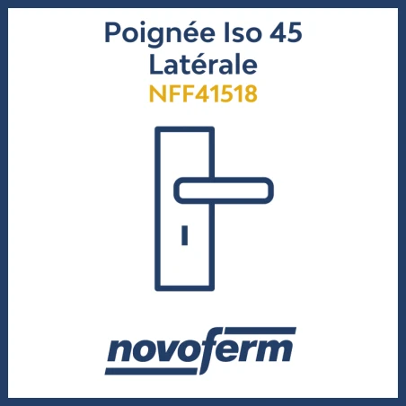 Poignées Portes garage iso 45 Latérales Novoferm NFF41518