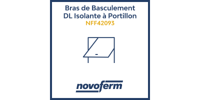 Bras de Basculement pour porte DL Isolante à portillon NFF42093