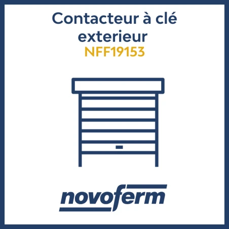 Contacteur à clé exterieur_enroulable_novoferm_NFF19153