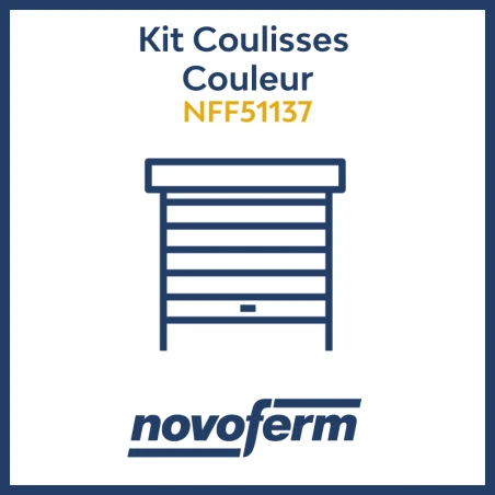Kit coulisses couleur_enroulables_Novoferm_NFF Kit coulisses couleur_enroulables_Novoferm_NFF