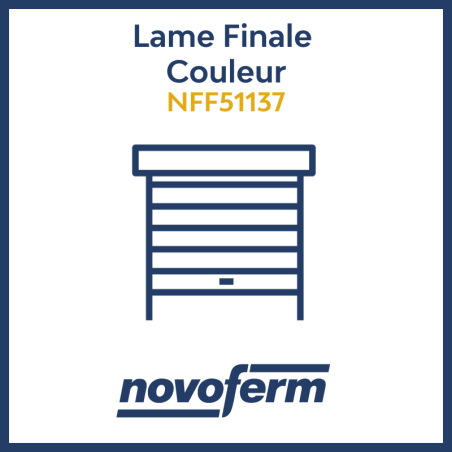 Lame finale couleur_enroulables_Novoferm_NFF51137 Lame finale couleur_enroulables_Novoferm_NFF51137