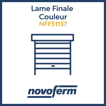 Lame finale couleur_enroulables_Novoferm_NFF51137 Lame finale couleur_enroulables_Novoferm_NFF51137