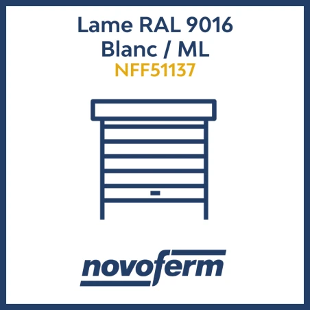 Lame RAL 9016 Blanc / ML_garage_Novoferm_NFF51137 Lame RAL 9016 Blanc / ML_garage_Novoferm_NFF51137