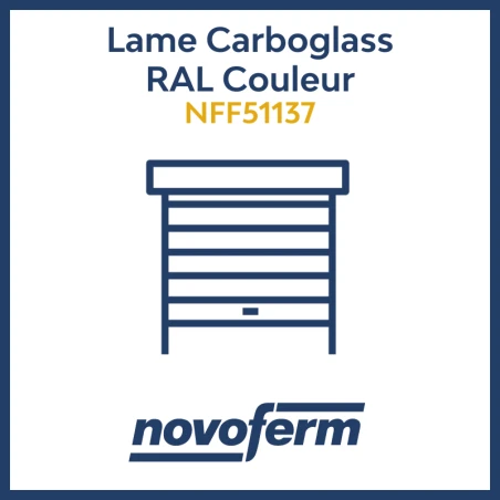 Lame carboglass RAL couleur_garage_Novoferm_NFF51137 Lame carboglass RAL couleur_garage_Novoferm_NFF51137