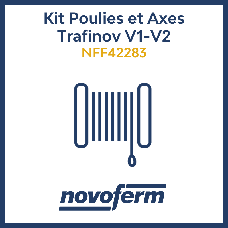 poulies et axes parking trafinov v1 v2 novoferm nff42283