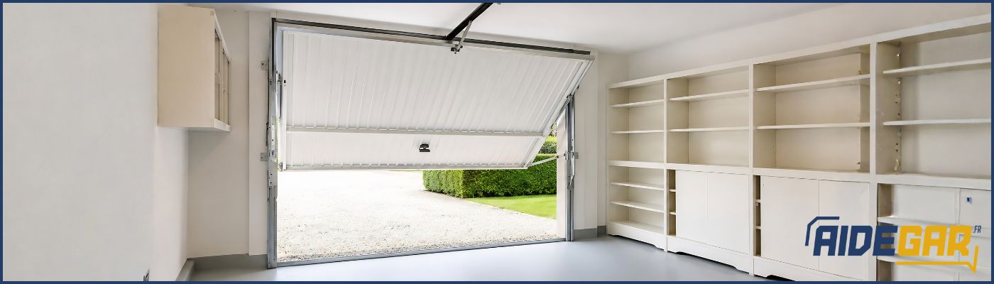 Porte de garage basculante avec serrure