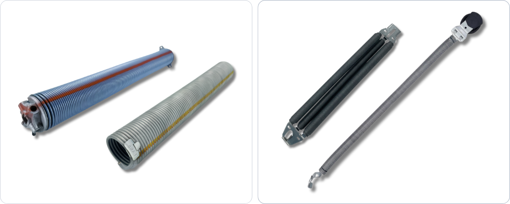 Ressorts pour porte de garage sectionnelle