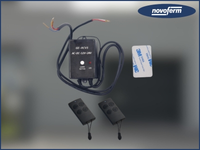 Récepteur universel avec 2 télécommandes F2545 : notice de branchement et de programmation